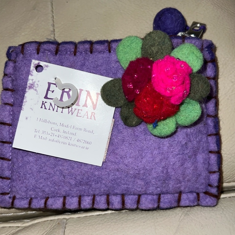 Erin Knitwear purse- Ireland 🇮🇪 made - Cork Ireland.